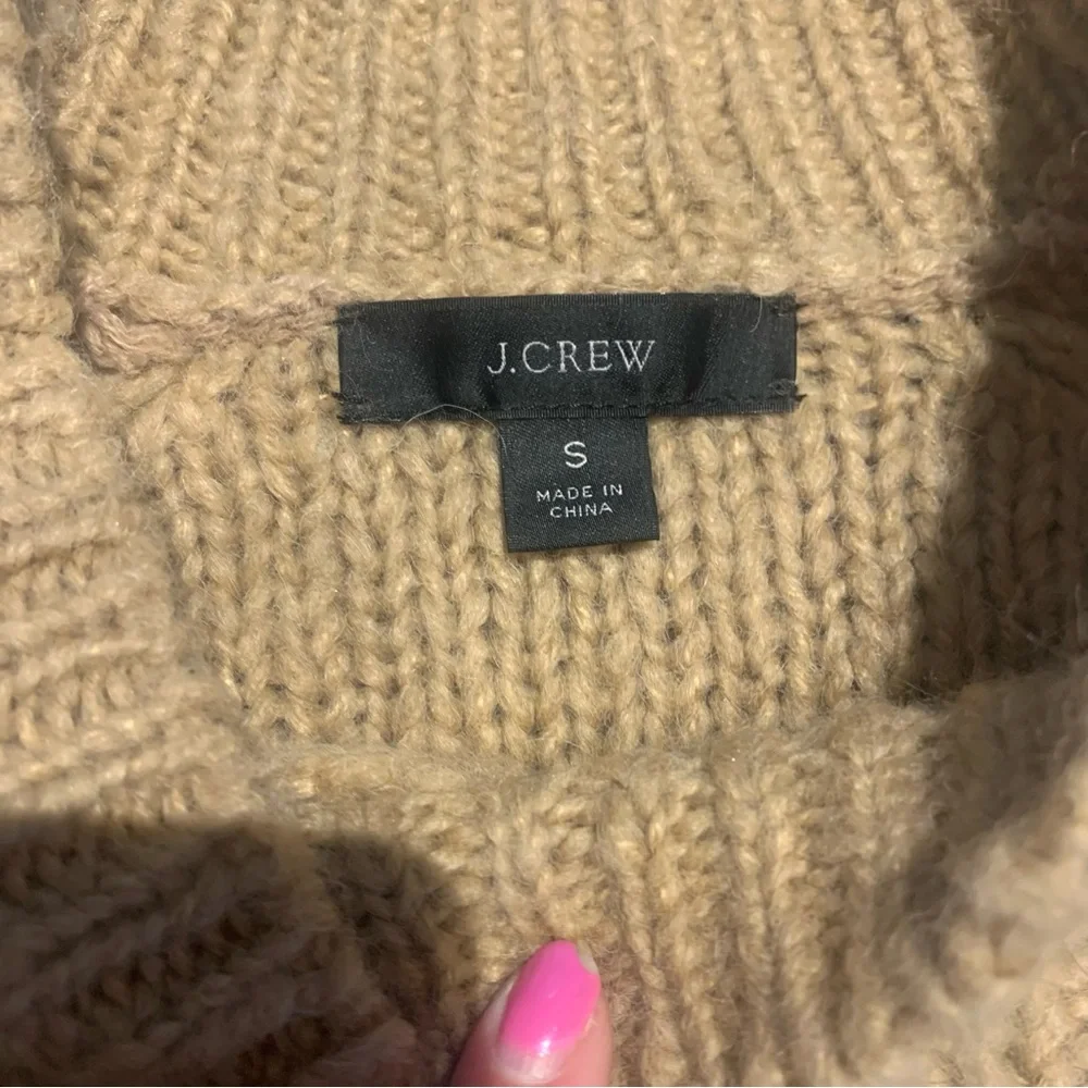J Crew | Cable-knit pointelle sweater with popcorn flowers - Picture 3 of 8